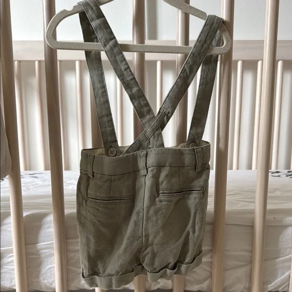 Noralee Linen Suspender Shorts - Picture 2 of 2